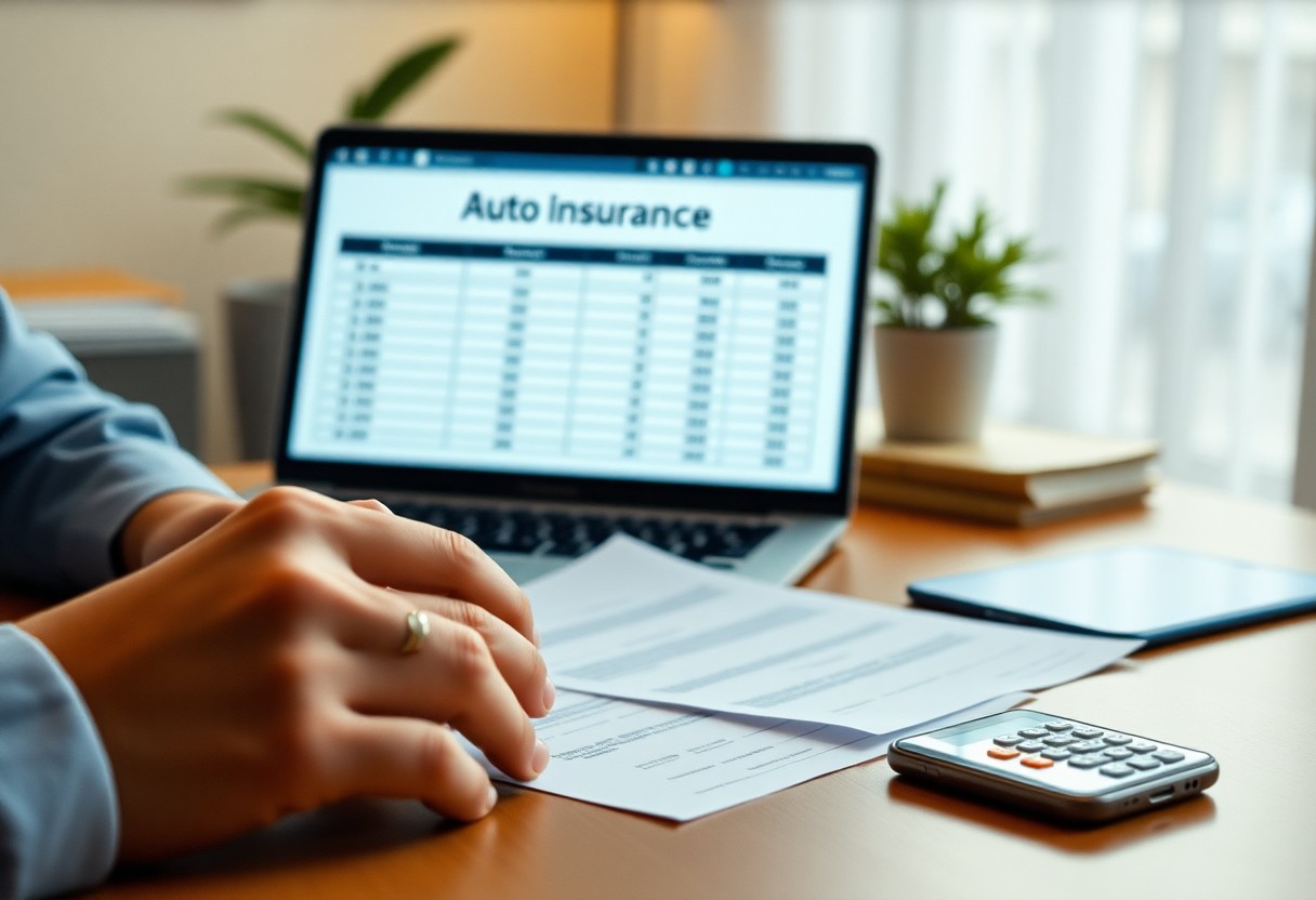 computadora en escritorio mostrando precios de seguros de auto / Cotizar Seguro De Carro Integral Y Confiable en Hermosillo